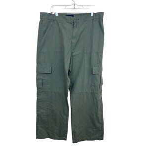 NWT Aeropostale Women's  XL Olive Utility Cargo Pants Relaxed Fit Y2K READ